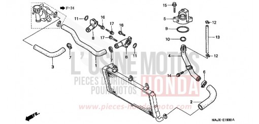 WATER PIPE ST1100AX de 1999